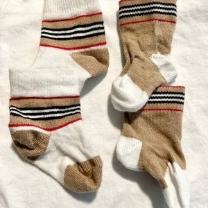 Infant Burberry Socks 1-3 Months